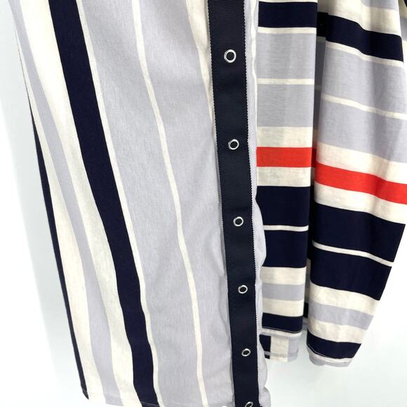 Lululemon Vinyasa Scarf Vitasea Beach Blanket Stripe Alarming Naval Blue - Picture 5 of 6